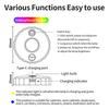 1-4 Pack RGB Led Night Light with Remote Control Rechargeable Under Cabinet Light Spotlight for Display Closet Wireless Dimmabl