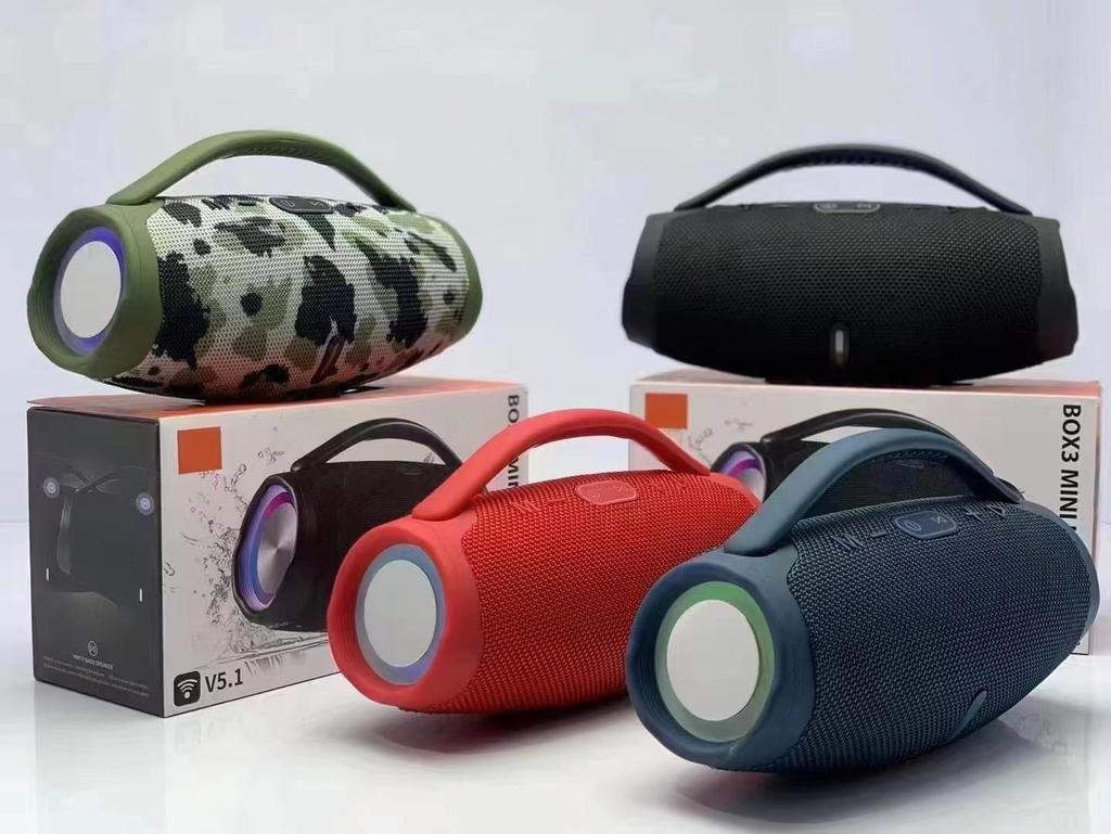 Boxă Bluetooth War God BOX3-MINILED: Subwoofer portabil portabil wireless de mână pentru exterior