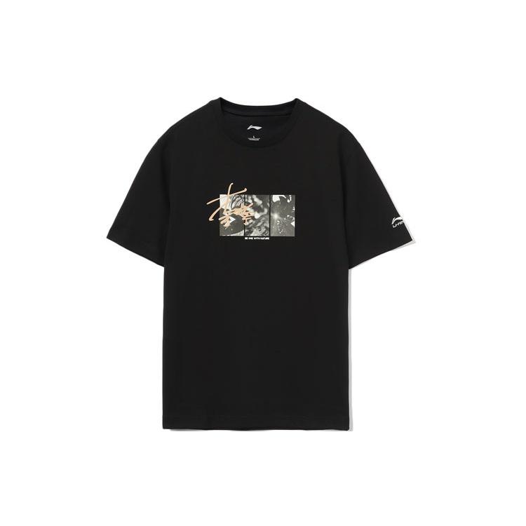 Li-Ning Sign Graphic T-shirt Black Men s AHSR521-3 M