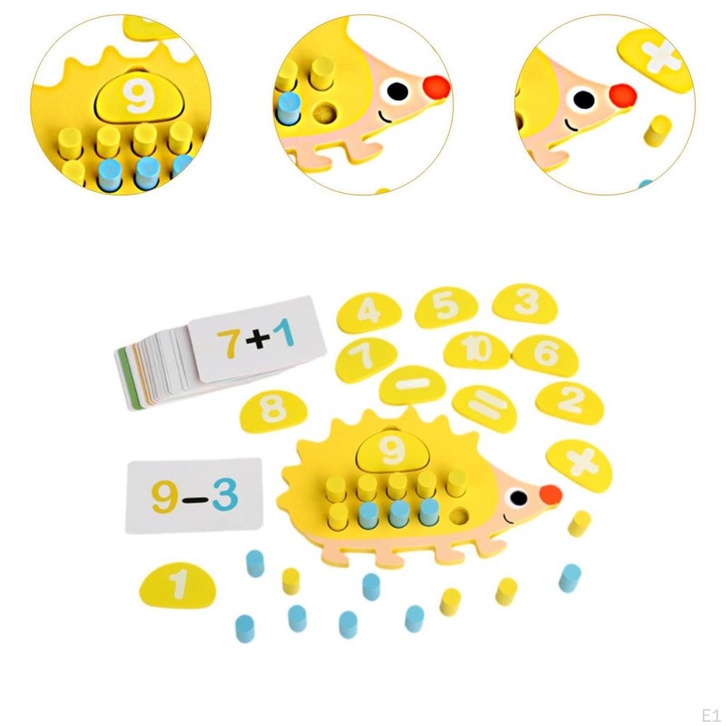 Math Learning Puzzle Toy Addition Subtraction Counting Toys Mathematical for Boys Girls 3 4 5 6