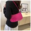 1Pc This Year's Popular Fashion Korean Version Shoulder Bag Women's Spring New Versatile Ins Solid Color Gentle Small Square Bag