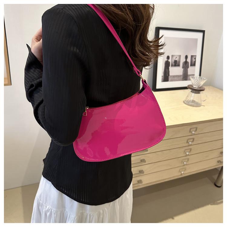 1Pc This Year's Popular Fashion Korean Version Shoulder Bag Women's Spring New Versatile Ins Solid Color Gentle Small Square Bag