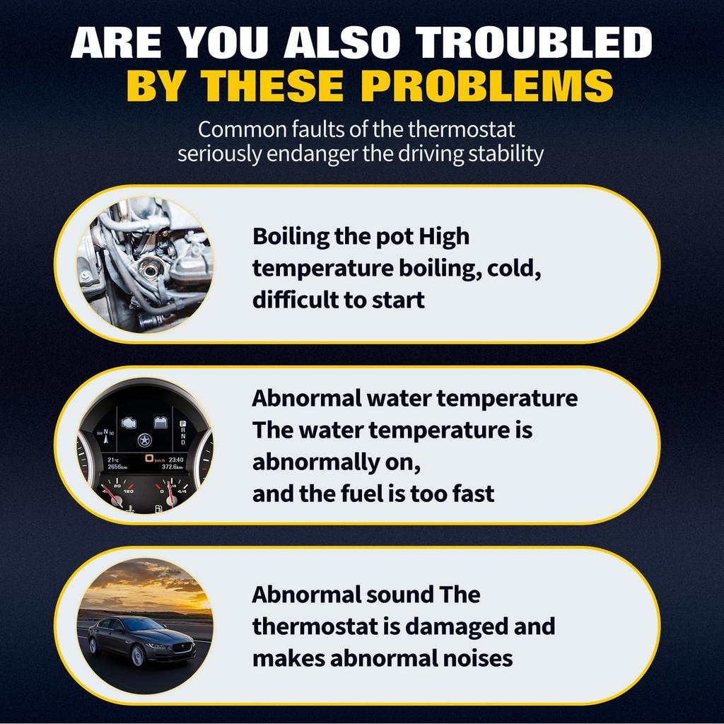 OCPTY Thermostat Housing Fit for BMW X5 2011-2013,for BMW X1 2013-2015,for BMW X6 2011-2014 Engine Coolant Thermostat Housing Assembly Replaces