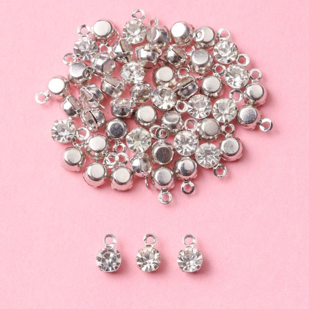 Decoration Craft Sewing Buckle Mini Button Rhinestone Buckles DIY Doll Clothes Necklace Buttons