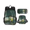 Helicopter Spacious lightweight double-layer Rucksack with new mechanical printing the best gift for Boys Plus Girls schools