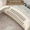 Exclusively Chosen Extra-Large Semi-Enclosed Cat Litter Box with Anti-Splash Feature