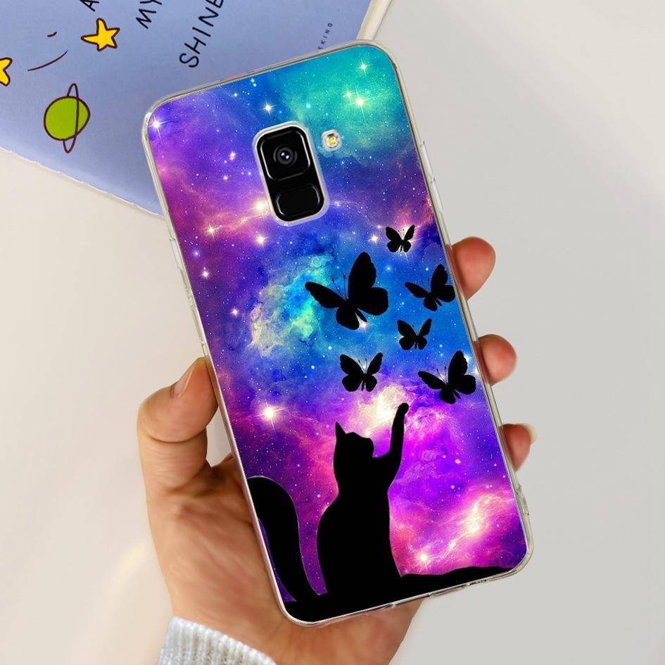 For Samsung Galaxy A8 Plus 2018 Case SM-A730F Cover Cute Cartoon Silicone Soft TPU Phone Case For Samsung A8 2018 SM-A530F Coque