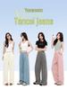 Women's Tencel Blue Wide-Leg Jeans - Summer 2026 Collection, Loose, Slimming, and Drape Fit