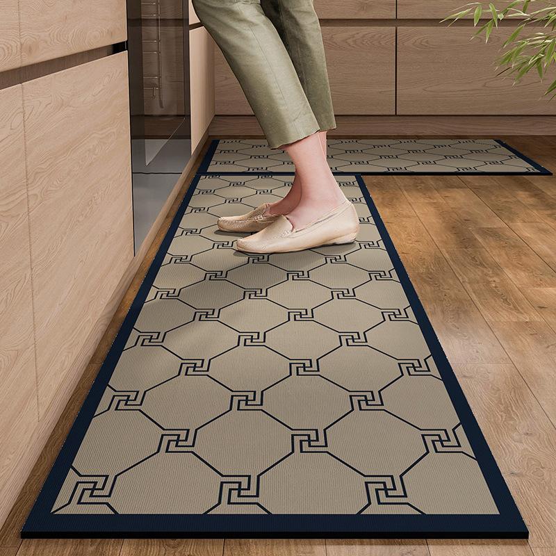 Long Strip Diatom Mud Kitchen Carpet Simple Printed Non-slip Mat Bathroom Absorbent Foot Mat Door Mat