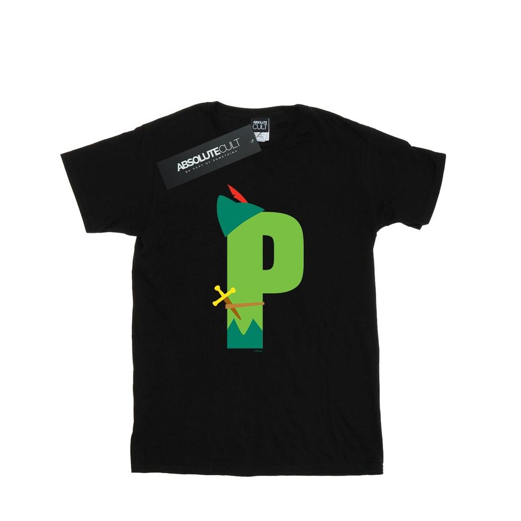 Disney Mens Alphabet P Is For Peter Pan T-Shirt