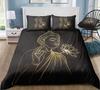 Buddha Creative Printing Bedding Set Personalized Design Quilt Cover and Pillowcase Full-size Microfiber Comfortable Home Decoration