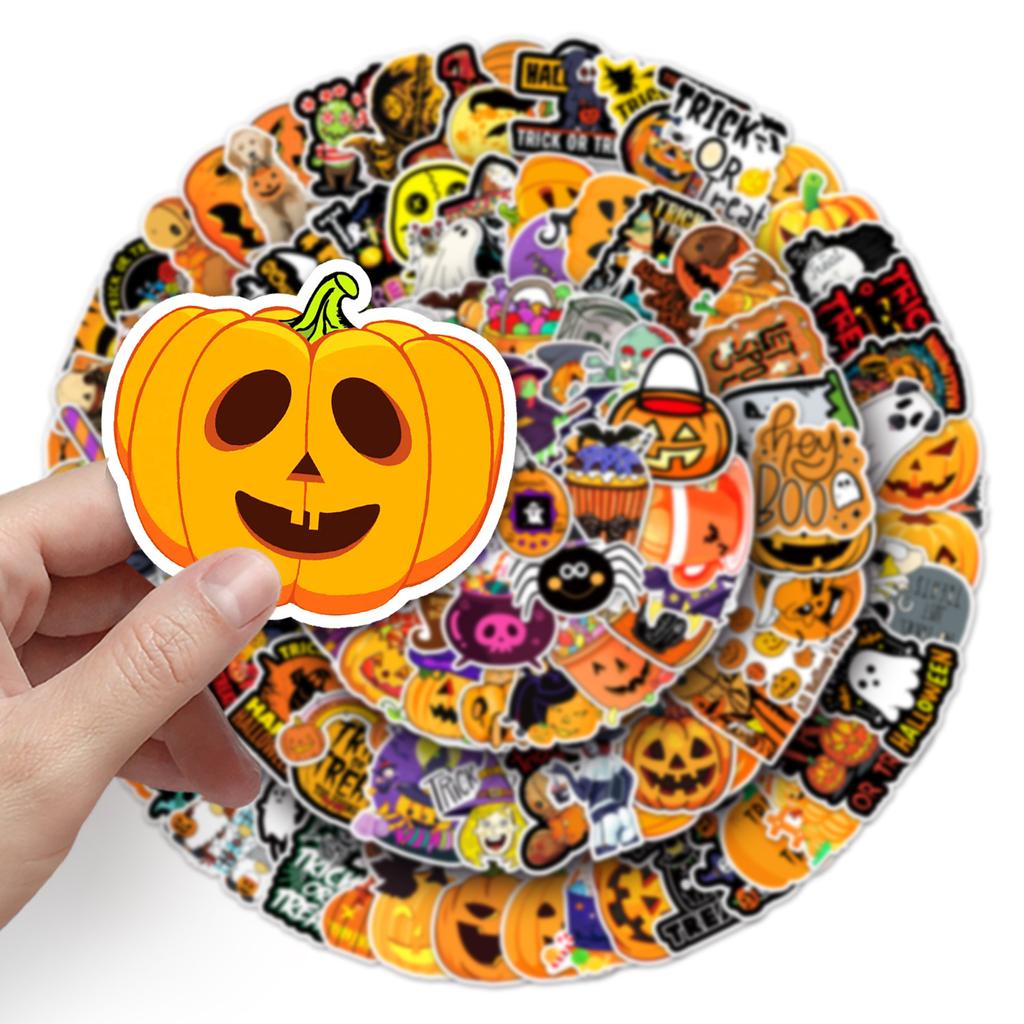 200 Halloween Graffiti Personalized Cartoon Festival Children's DIY Hand Ledger Skateboard Luggage Stickers