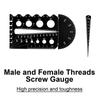 Metric and Imperials Metal Thread Pitches MultiGauges AluminumAlloy Thread & Pitches Identification Gauges Tool