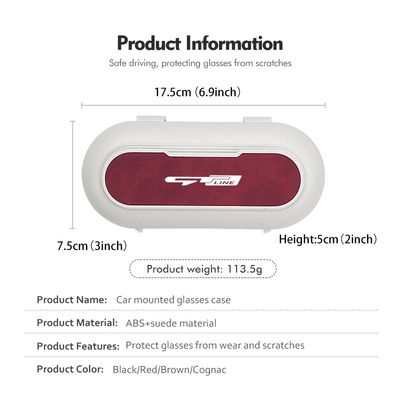 For KIA Car Sunglasses Holder Sun Visor Eyeglass Hanger Clip Auto Accessories K5 K2 Optima Soul Spectra Niro Cadenza Sephia kcwx20