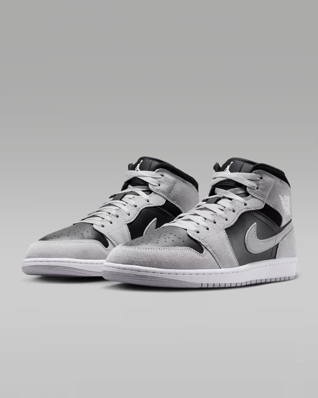 DQ8426-008 Nike Air Jordan 1 Mid  Smoke Grey/Black  (Men s) 7
