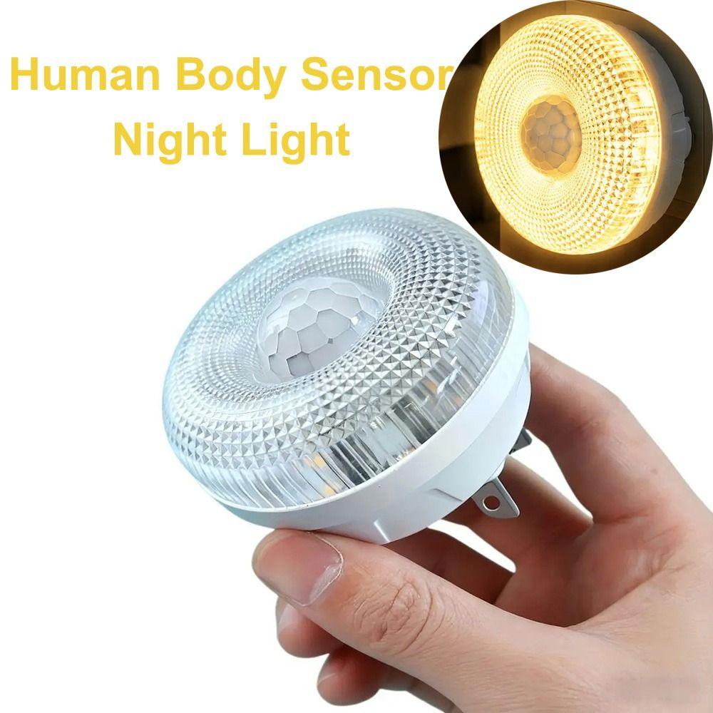 Automatic Motion Activation Human Body Sensor Night Light Plug-In Night Light Bedroom Lighting