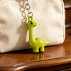 Dinosaur Keychain Alloy Material Durable Electroplated Cute Long Neck Brachiosaurus Charm for Keys Bags Kids Adults Gift in Phantom Green Colors