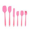 6-Piece Silicone Baking Tools Set, Macaron Color Spatulas Scrapers Oil Brush for Cooking Cake Cream Cheese