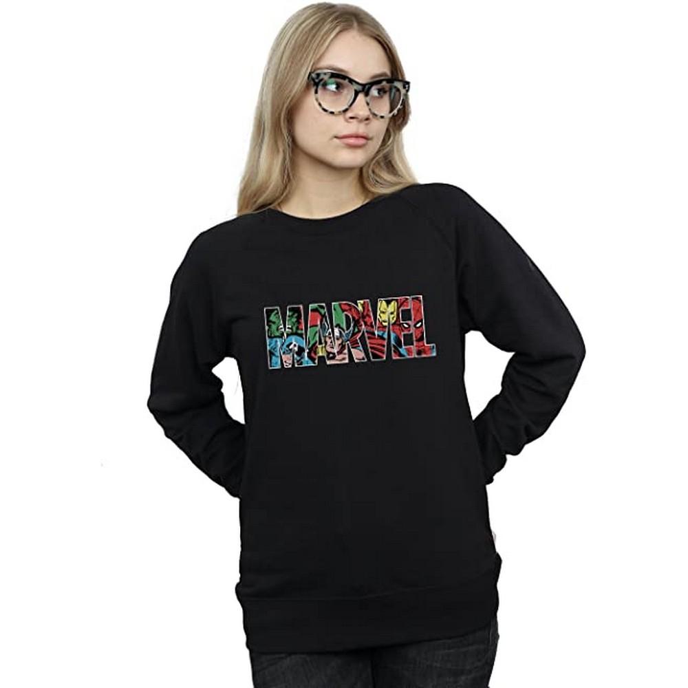 Marvel Comics Damen Infill Logo Sweatshirt