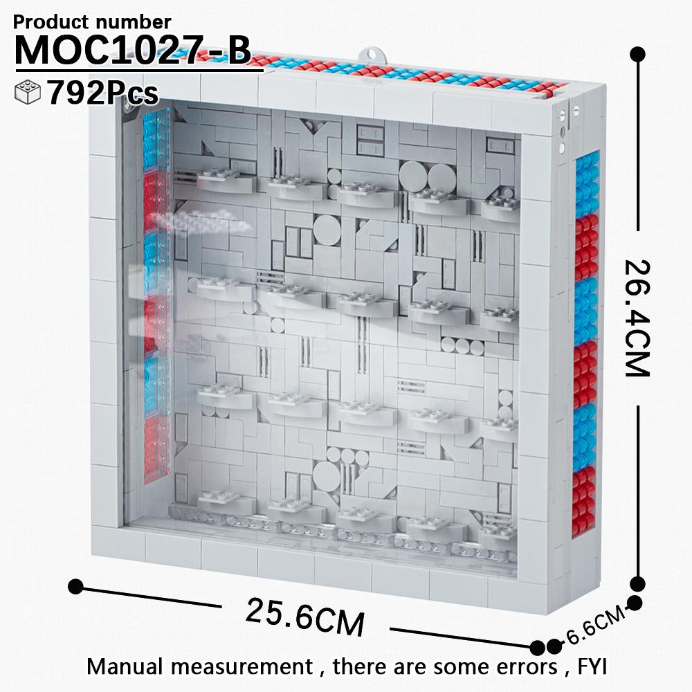 MOC Stand Movie Anime Military Action Figure Display Stands Box Blocks Compatible 75257 05007 75105 High-Speed Championed Block Bricks Toys Playsets
