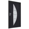 VidaXL Porte d'entrée anthracite 88x200 cm PVC 3187873