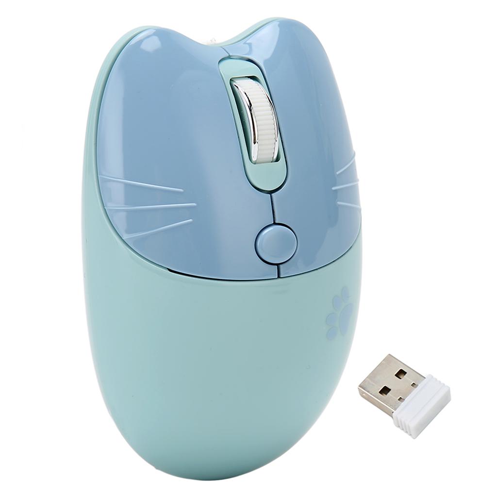 Wireless Mouse BT5.1 Or 2.4GHz Silent Click Adjustable DPI Auto Sleep Office Mouse for Girl Working