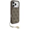 Guess 4G Charms Collection MagSafe case for iPhone 17 Pro brown