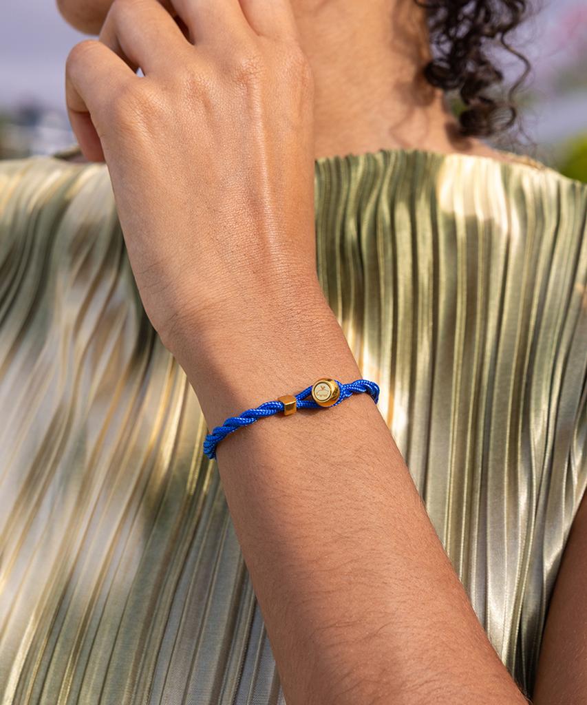 Pig&Hen (Women'S) Easy Ed Bracelet - Royal Blue X Gold