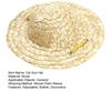 Yousheng Adjustable Cat Sun Hat Decorative Pet Accessory with Tie Retro Farmer Style Straw Hat for Cats And