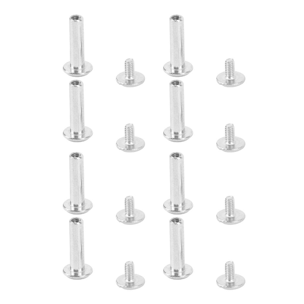 100 Pairs M2 Rivet Set Stainless Steel Flat Round Hex Socket Head Stud Set for Construction Woodworking 3 X 11 X 6mm