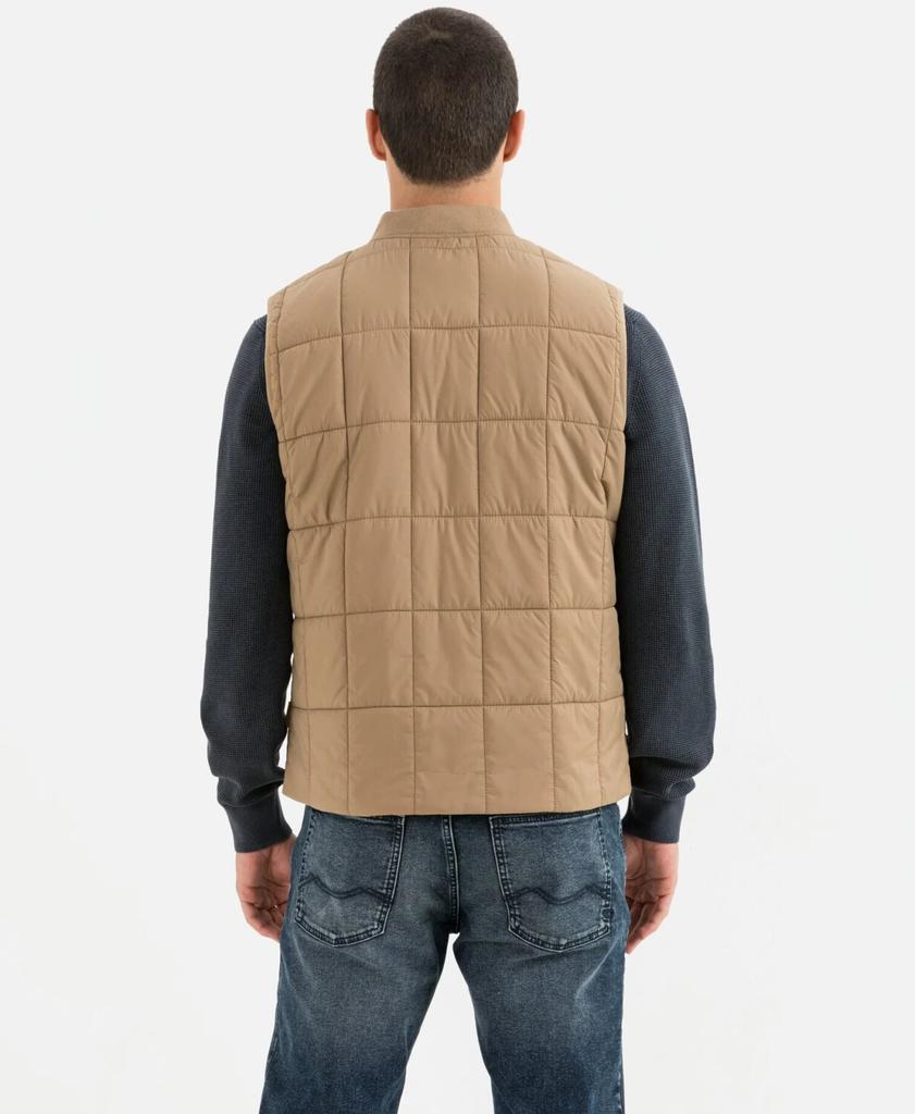 Winter Jacket Camel Active Lightweight Quilted Vest with Stand-up Collar (460330-8U99) Beige