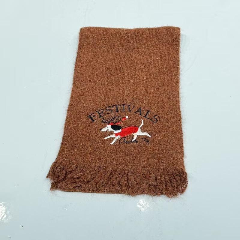 Women's High-End Knit Christmas Scarf – Thick, Warm, and Versatile for Autumn and Winter