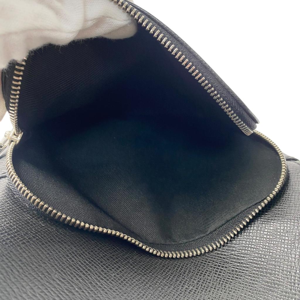 Used LOUIS VUITTONbody Bag Black PVC Mens