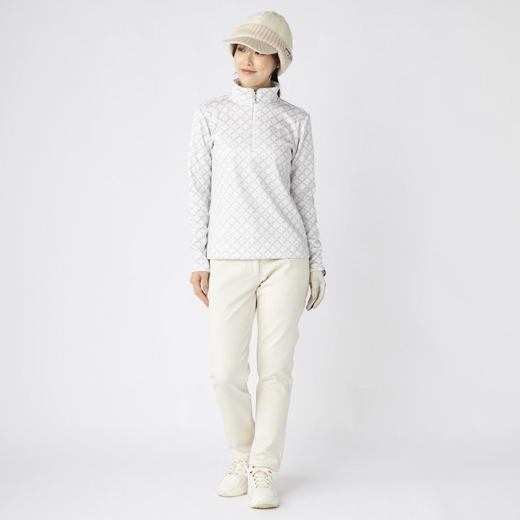 Marie Claire Women's Half-Zip Long Sleeve Shirt 735563WOWT3L