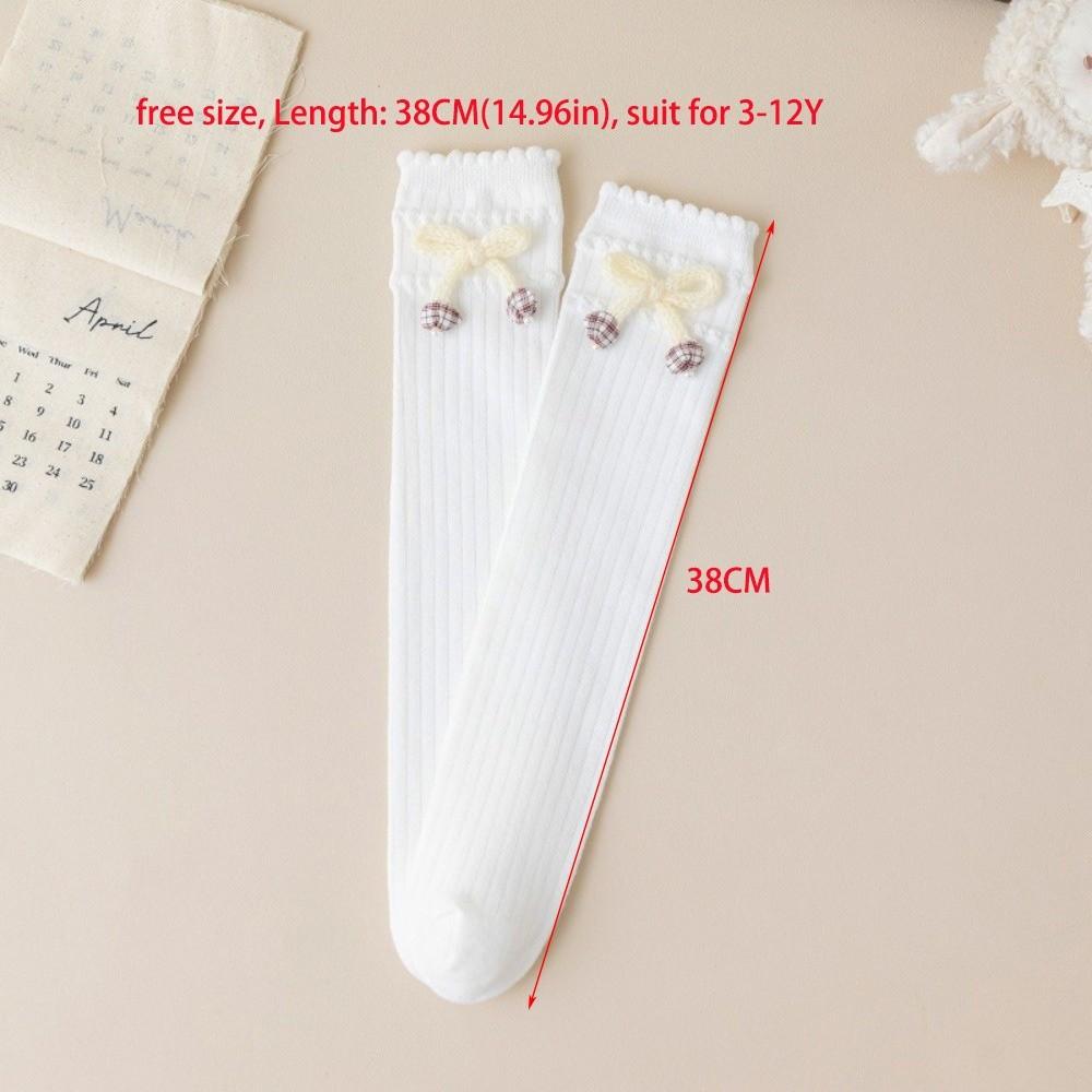 Knee High Length Knee High Socks Knitted Material Uniform Socks Sweet Knitted Socks  For Girls