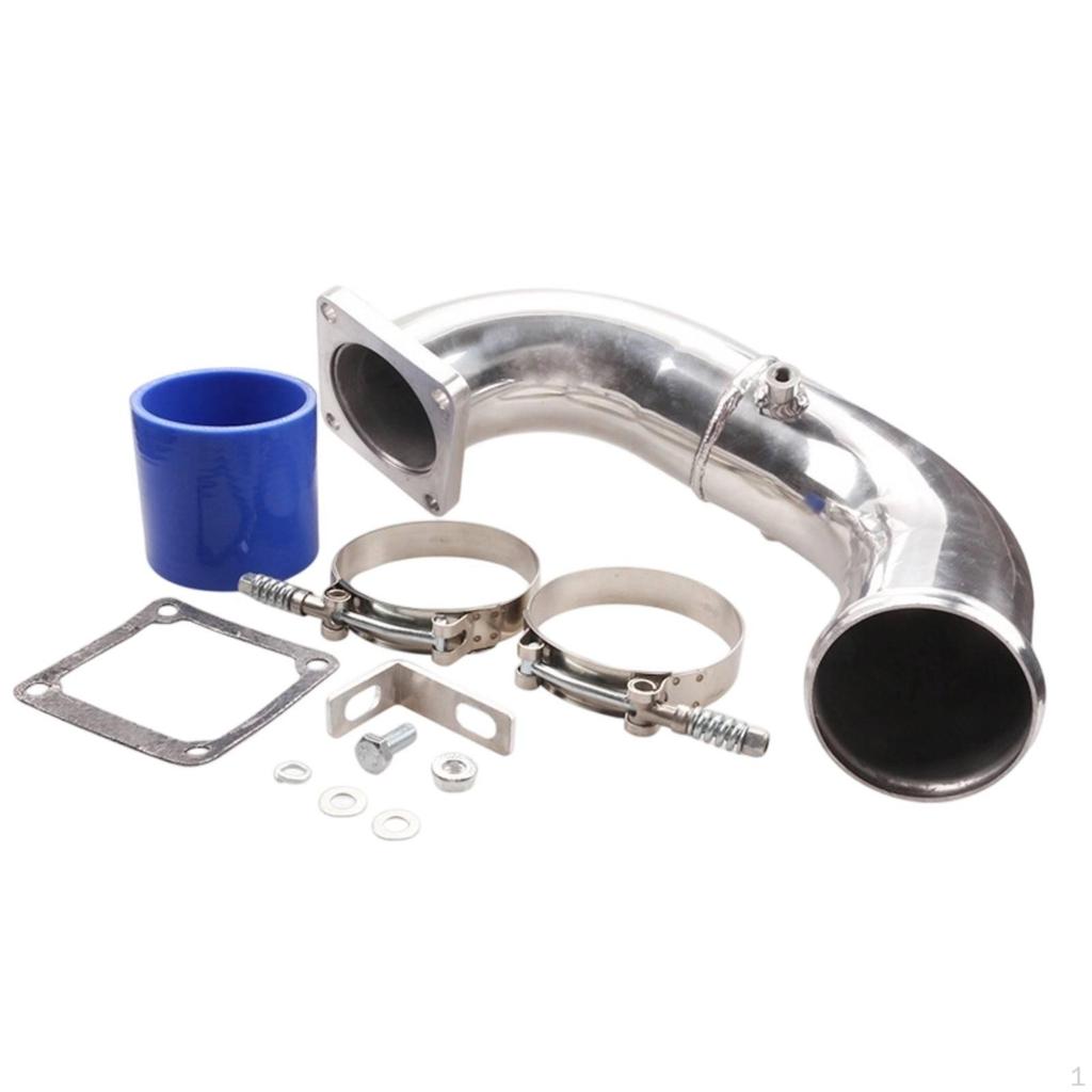 Intake Pipe Kit Metal Tube with Coupler Heat-Resistant for Car Builders