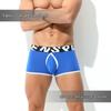Men's Low-Rise Modal Quick-Release Boxer Briefs with Front and Back Slits – Sexy, Breathable European/American Classic