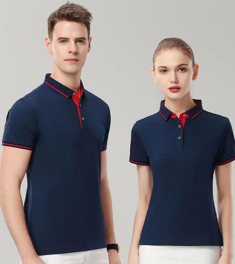 Custom Logo Short-Sleeve Polo Shirt: Summer Workwear Team T-Shirt with Embroidery Options