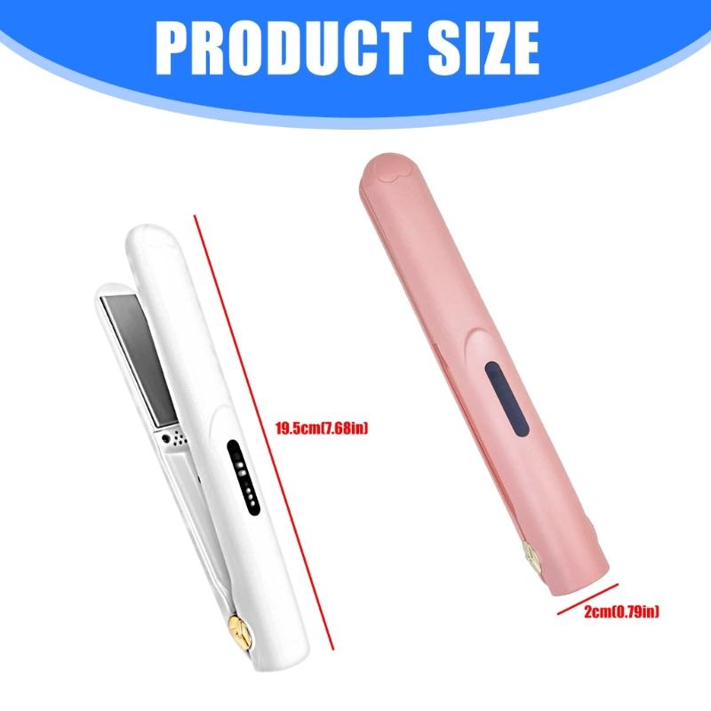 Portable Hair Styling Iron with Rapid Heating Technology Curling and Straightening for Various Hair Types ABS Texture