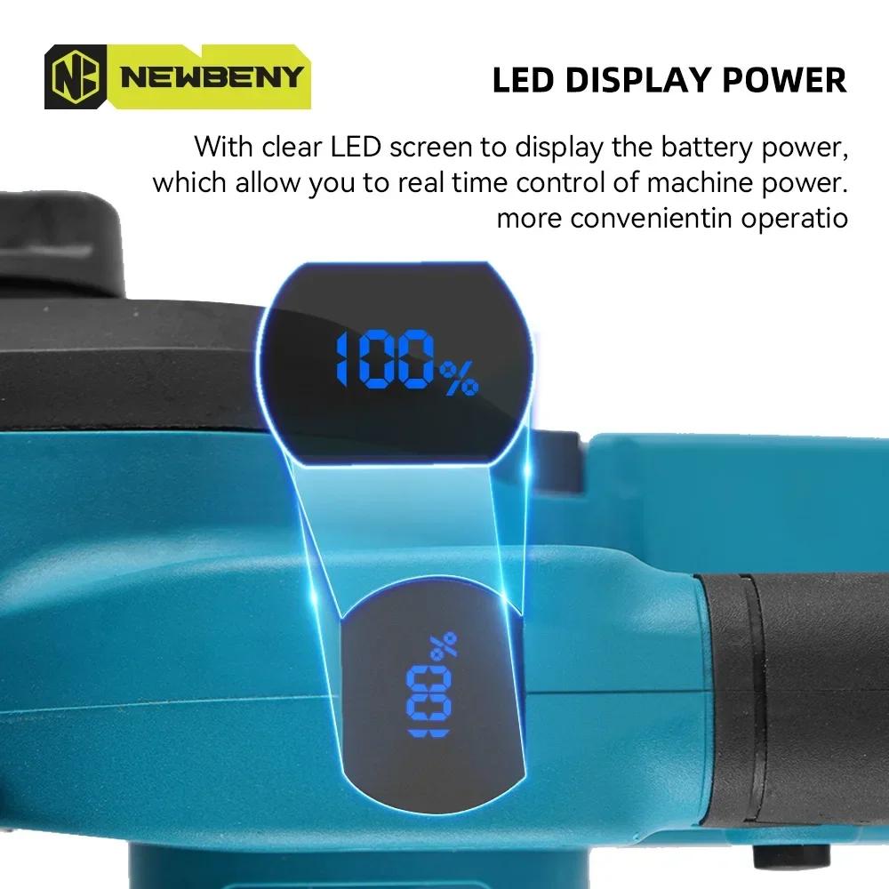 Newbeny 12 Zoll Bürstenlose Elektrische Säge 18000 U/min Akku Tragbar Garten Holzbearbeitungswerkzeug Maschine Für Makita 18V Akku