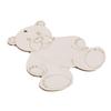 20pcs Poplar Wood Material Bear Wooden Cutouts Gift Tags  for Craft Supplies