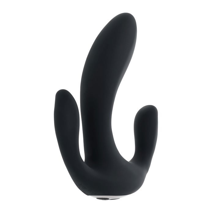 Vibromasseur - PLAYBOY - Triple Threat - Noir - Soyeux et lisse - 3 moteurs puissants
