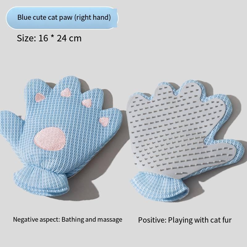 Silicone Pet Grooming Glove CatDog Hair Remover Brush Gentle MassageComb EfficientFloating Hair Removal Bathing Tool PetSupplies