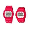 Unisex Pair Table Series White Watch LOV-20B-4PR-person