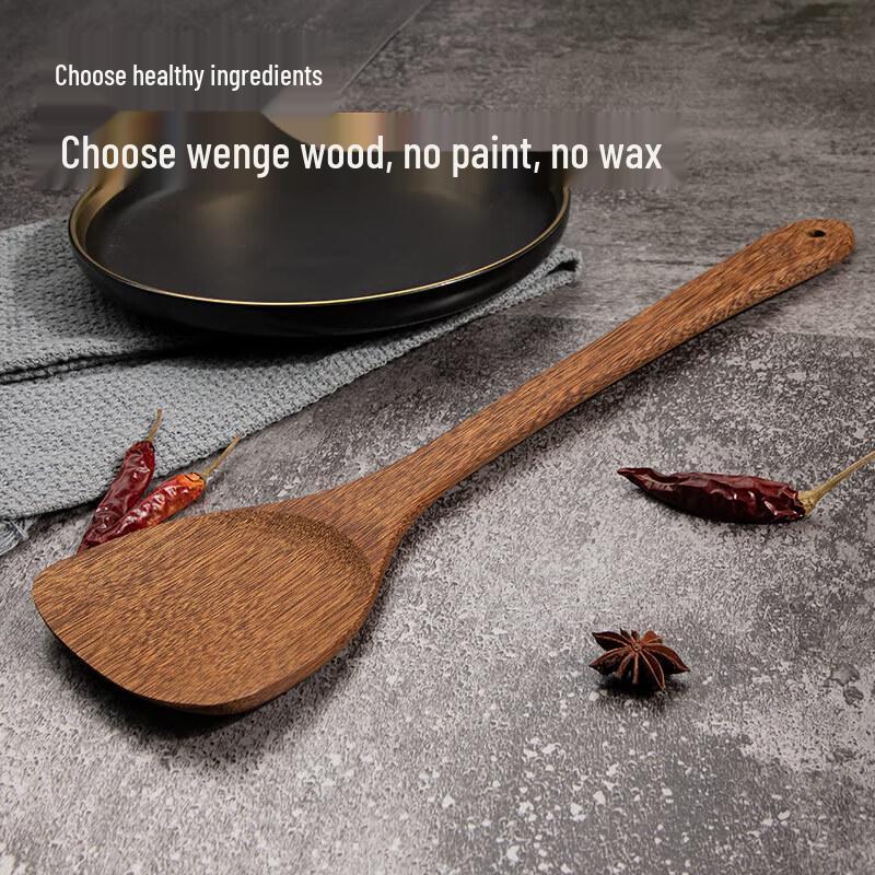 Camellia Long-Handle Wooden Cooking Spatula