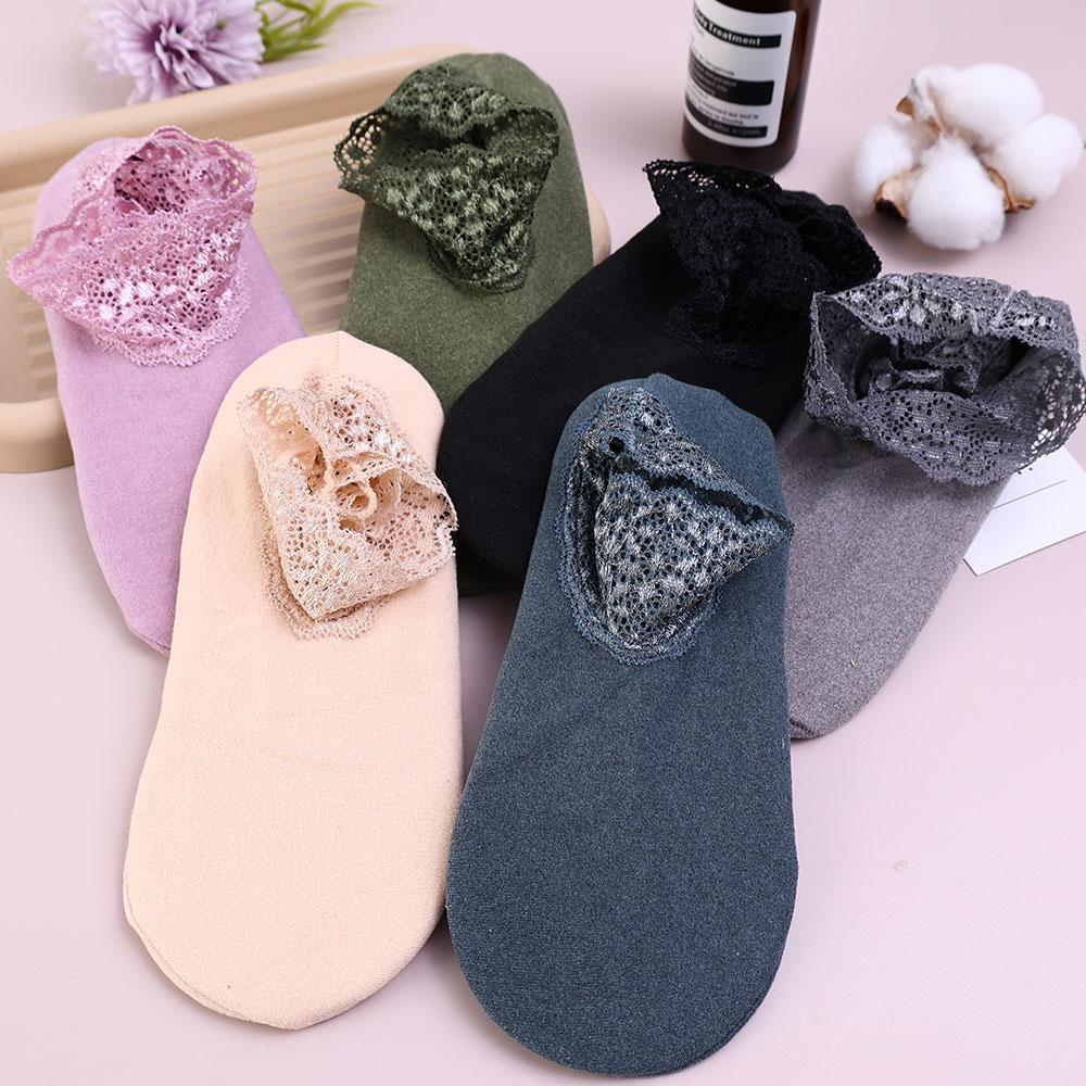 1Pair All-purpose Lace Short Tube Socks