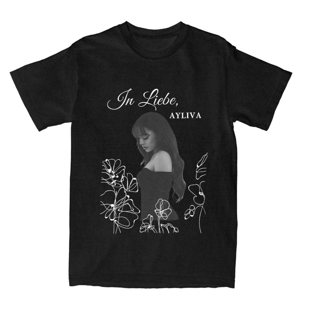 Oversized T Shirt Ayliva In Flower Pure Cotton TShirts Fashion Tshirt for Unisex Summer Y2K Classic Custom Logo Short Sleeve Tees