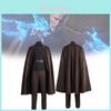 Fantasia Cosplay Premium de Conde Dooku Preto Para Roleplay de Personagem de Filme de Star Wars