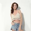 Costume da Spiaggia all'Uncinetto Premium da Donna Sexy Canotta a Sottoveste Blusa Smanicata Raffinata T-shirt a Canotta Casual