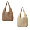 Women Straw Woven Tote Bag Shoulder Bags Retro Style Large Handmade Purse Straw Bag for Vacation Daily Wear Summer Beach Travel
